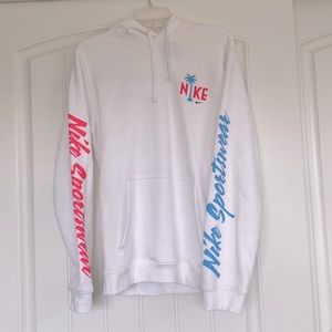 NIKE PINK AND BLUE WHITE HOODIE (Men’s M)